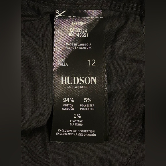 Hudson Jeans Black Beth Mid-Rise Baby Bootcut Petite Jean - Picture 6 of 6